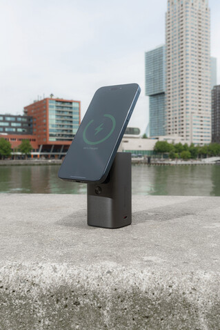 Urban Vitamin Sunnyvale 100W 15.000mAh magnetische Powerbank grau bedrucken, Art.-Nr. P322.7702