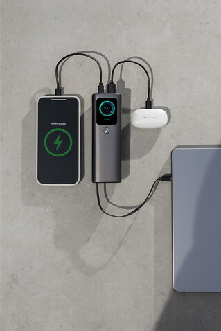 Urban Vitamin Stanford 165W 20.000mAh Powerbank grau bedrucken, Art.-Nr. P322.7802 Urban Vitamin Stanford 165W 20.000mAh Powerbank grau bedrucken, Art.-Nr. P322.7802