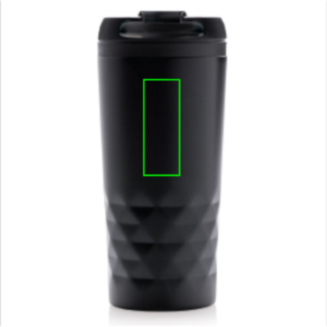 Geometrischer Becher schwarz bedrucken, Art.-Nr. P432.361 Geometrischer Becher schwarz bedrucken, Art.-Nr. P432.361