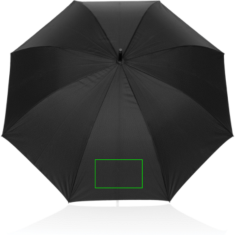 Swiss Peak Vero Aware™ RPET 25"-Regenschirm schwarz bedrucken, Art.-Nr. P850.7501 Swiss Peak Vero Aware™ RPET 25"-Regenschirm schwarz bedrucken, Art.-Nr. P850.7501