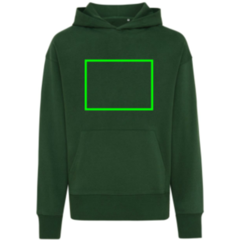 IQONIQ Yoho Relax-Hoodie aus recycelter Baumwolle forest green bedrucken, Art.-Nr. T9402.005.XS IQONIQ Yoho Relax-Hoodie aus recycelter Baumwolle forest green bedrucken, Art.-Nr. T9402.005.XS