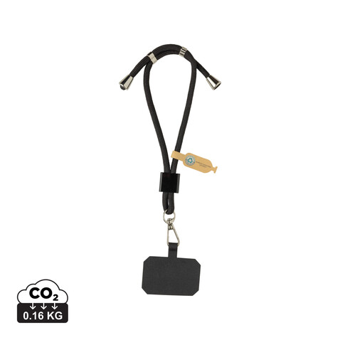 CarryLoop verstellbares Handy-Handgelenksband aus RCS rPET schwarz bedrucken, Art.-Nr. P302.8401 CarryLoop verstellbares Handy-Handgelenksband aus RCS rPET schwarz bedrucken, Art.-Nr. P302.8401