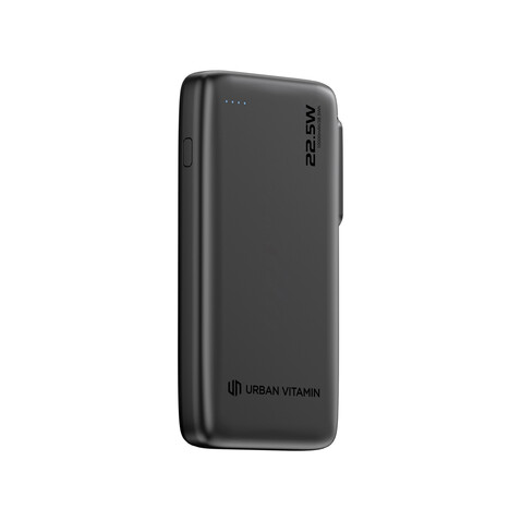 Urban Vitamin Emeryville 20W 10.000 mAh Powerbank schwarz bedrucken, Art.-Nr. P322.7301