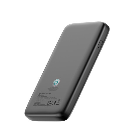 Urban Vitamin Emeryville 20W 10.000 mAh Powerbank schwarz bedrucken, Art.-Nr. P322.7301