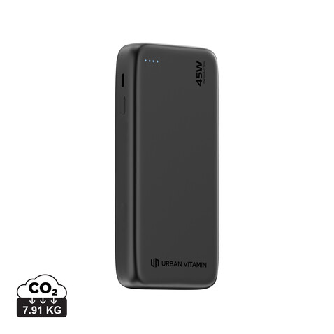 Urban Vitamin San Mateo 45W 20.000mAh Powerbank schwarz bedrucken, Art.-Nr. P322.7401 Urban Vitamin San Mateo 45W 20.000mAh Powerbank schwarz bedrucken, Art.-Nr. P322.7401
