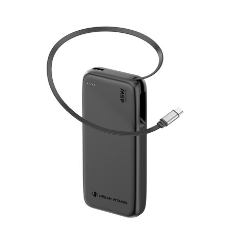 Urban Vitamin San Mateo 45W 20.000mAh Powerbank schwarz bedrucken, Art.-Nr. P322.7401 Urban Vitamin San Mateo 45W 20.000mAh Powerbank schwarz bedrucken, Art.-Nr. P322.7401