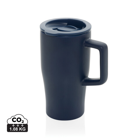 Keramik Luxe Quencher 490ml navy blau bedrucken, Art.-Nr. P437.2225