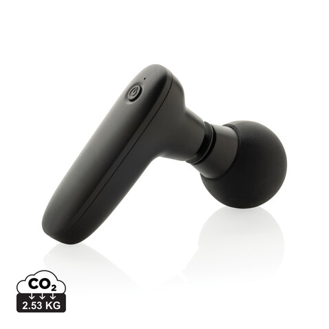 Revix Massage-Gun aus RCS recyceltem ABS schwarz bedrucken, Art.-Nr. P457.0101