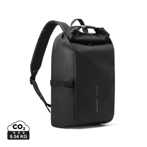 Urban wasserabweisender Fahrrad-Rucksack schwarz, grau bedrucken, Art.-Nr. P706.3101