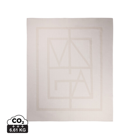 VINGA Monogram GRS Decke off white bedrucken, Art.-Nr. V4040603 VINGA Monogram GRS Decke off white bedrucken, Art.-Nr. V4040603