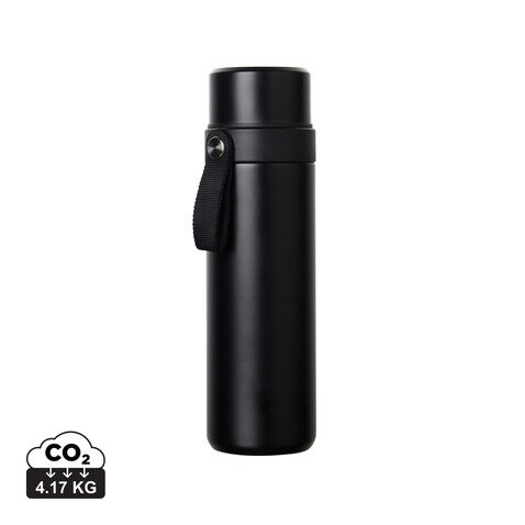 VINGA Tono RCS Thermoskanne mit zwei Bechern, 750ml schwarz bedrucken, Art.-Nr. V4300701 VINGA Tono RCS Thermoskanne mit zwei Bechern, 750ml schwarz bedrucken, Art.-Nr. V4300701