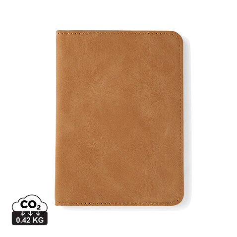 VINGA Bosler RCS RFID Passport-Cover braun bedrucken, Art.-Nr. V8200509 VINGA Bosler RCS RFID Passport-Cover braun bedrucken, Art.-Nr. V8200509