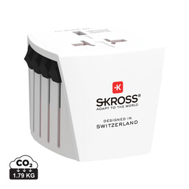 SKROSS World Travel Adapter MUV Micro weiß bedrucken, Art.-Nr. RB1.102.500-E
