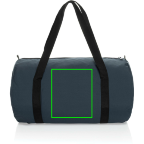 Dillon AWARE™ RPET faltbare Sporttasche navy blau bedrucken, Art.-Nr. P763.1825 Dillon AWARE™ RPET faltbare Sporttasche navy blau bedrucken, Art.-Nr. P763.1825