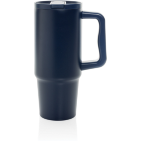 Embrace Leakproof aus RCS recyceltem Edelstahl 900ml navy blau bedrucken, Art.-Nr. P437.3425