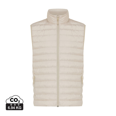 IQONIQ Meru Herren Bodywarmer aus recyceltem Polyester beige bedrucken, Art.-Nr. T1702.030.XXXL IQONIQ Meru Herren Bodywarmer aus recyceltem Polyester beige bedrucken, Art.-Nr. T1702.030.XXXL