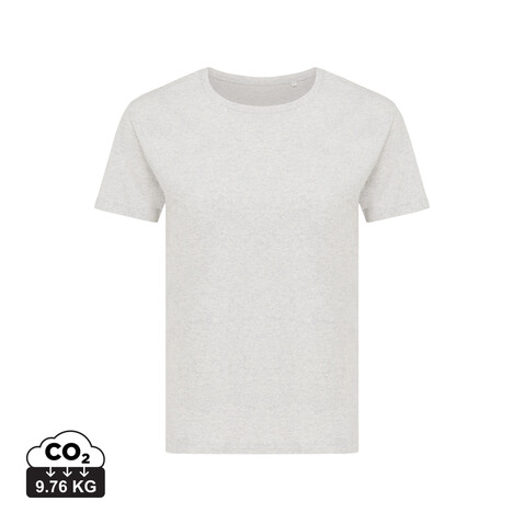 IQONIQ Yala Damen T-Shirt aus recycelter Baumwolle light heather grey bedrucken, Art.-Nr. T4100.032.L