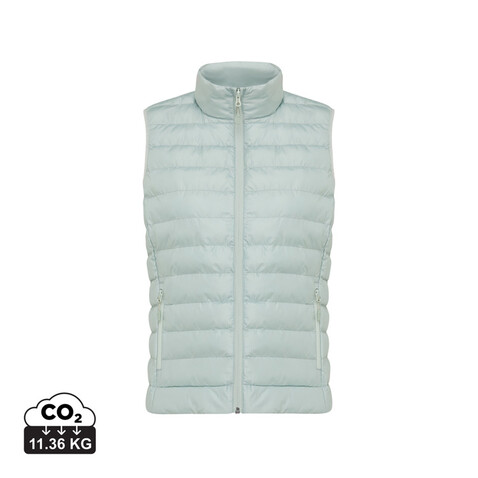 IQONIQ Meru Damen Bodywarmer aus recyceltem Polyester Iceberg green bedrucken, Art.-Nr. T4702.023.S