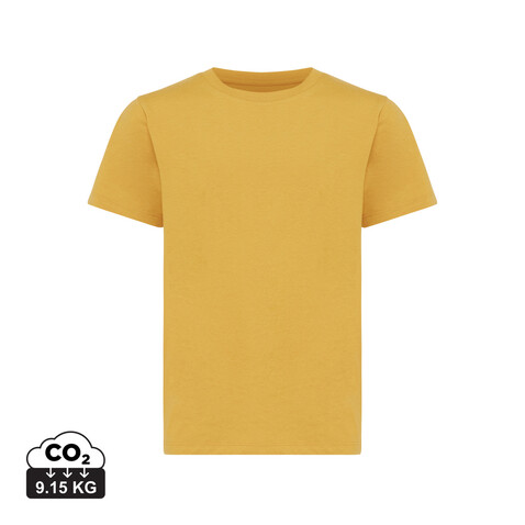IQONIQ Koli Kids T-Shirt aus recycelter Baumwolle ochre yellow bedrucken, Art.-Nr. T6100.021.78