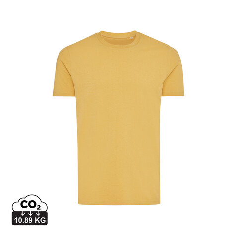 IQONIQ Bryce T-Shirt aus recycelter Baumwolle ochre yellow bedrucken, Art.-Nr. T9100.021.XXL