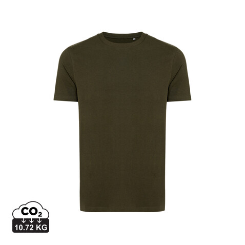 IQONIQ Bryce T-Shirt aus recycelter Baumwolle khaki bedrucken, Art.-Nr. T9100.020.S