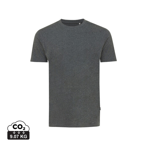IQONIQ Manuel ungefärbtes T-Shirt aus recycelter Baumwolle heather anthracite bedrucken, Art.-Nr. T9101.014.M
