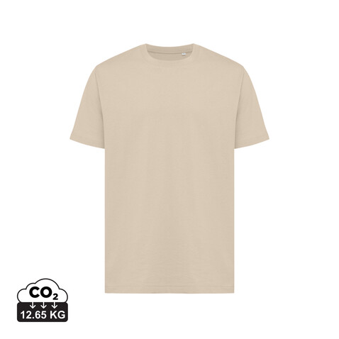 IQONIQ Kakadu relaxed T-Shirt aus recycelter Baumwolle desert bedrucken, Art.-Nr. T9103.006.L