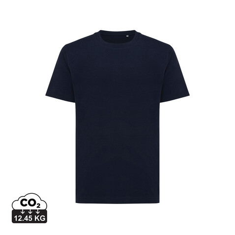 IQONIQ Kakadu relaxed T-Shirt aus recycelter Baumwolle navy blau bedrucken, Art.-Nr. T9103.002.M