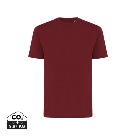 IQONIQ Sierra Lightweight T-Shirt aus recycelter Baumwolle burgunderrot bedrucken, Art.-Nr. T9104.007.L