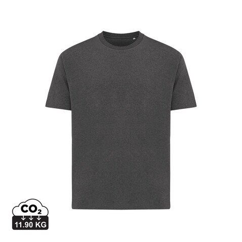 IQONIQ Teide T-Shirt aus recycelter Baumwolle heather anthracite bedrucken, Art.-Nr. T9105.014.XS
