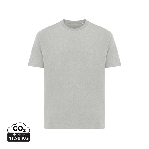 IQONIQ Teide T-Shirt aus recycelter Baumwolle heather grey bedrucken, Art.-Nr. T9105.013.XL