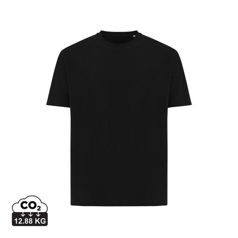 IQONIQ Teide T-Shirt aus recycelter Baumwolle schwarz bedrucken, Art.-Nr. T9105.001.XXL