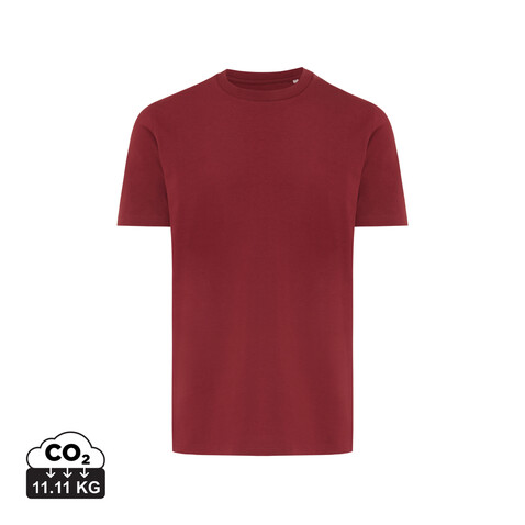 IQONIQ Brett T-Shirt aus recycelter Baumwolle burgunderrot bedrucken, Art.-Nr. T9107.007.S