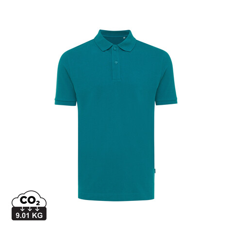IQONIQ Yosemite Piqué-Poloshirt aus recycelter Baumwolle verdigris bedrucken, Art.-Nr. T9200.009.XXS