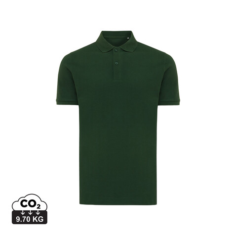 IQONIQ Yosemite Piqué-Poloshirt aus recycelter Baumwolle forest green bedrucken, Art.-Nr. T9200.005.XL