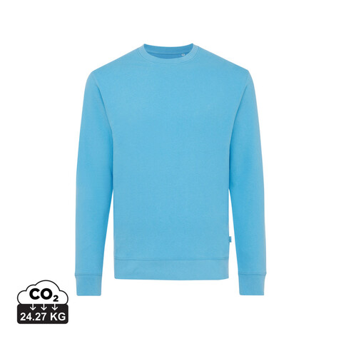 IQONIQ Zion Rundhals-Sweater aus recycelter Baumwolle tranquil blue bedrucken, Art.-Nr. T9300.010.M IQONIQ Zion Rundhals-Sweater aus recycelter Baumwolle tranquil blue bedrucken, Art.-Nr. T9300.010.M