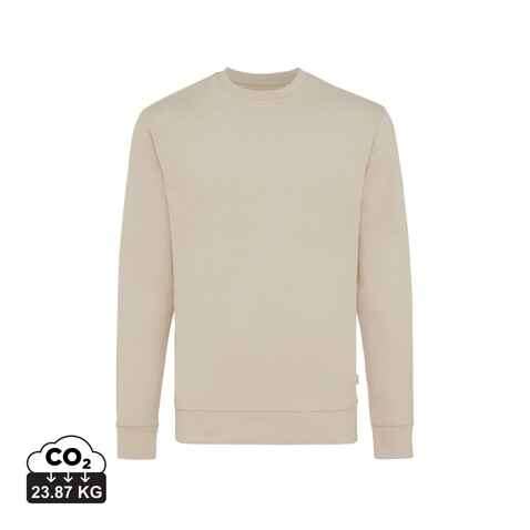 IQONIQ Zion Rundhals-Sweater aus recycelter Baumwolle desert bedrucken, Art.-Nr. T9300.006.S