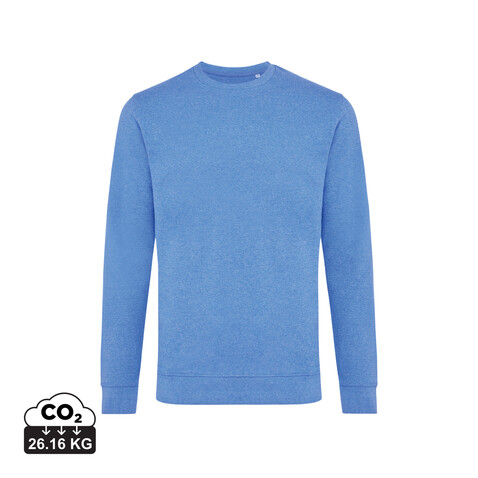 IQONIQ Denali ungefärbt. Rundhals-Sweater aus recycelter BW heather blue bedrucken, Art.-Nr. T9301.024.S IQONIQ Denali ungefärbt. Rundhals-Sweater aus recycelter BW heather blue bedrucken, Art.-Nr. T9301.024.S