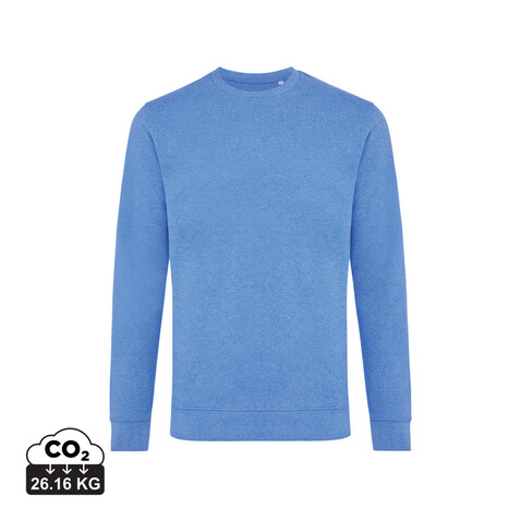 IQONIQ Denali ungefärbt. Rundhals-Sweater aus recycelter BW heather blue bedrucken, Art.-Nr. T9301.024.L IQONIQ Denali ungefärbt. Rundhals-Sweater aus recycelter BW heather blue bedrucken, Art.-Nr. T9301.024.L