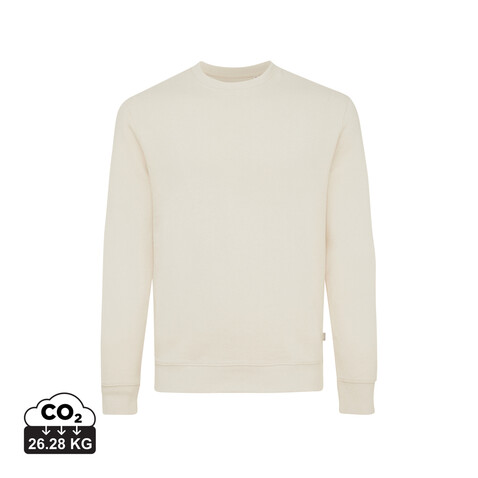 IQONIQ Denali ungefärbt. Rundhals-Sweater aus recycelter BW natural raw bedrucken, Art.-Nr. T9301.018.XL