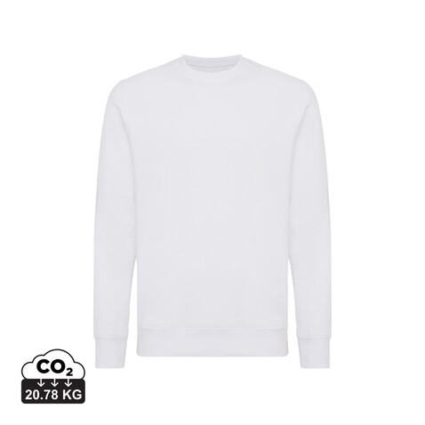 IQONIQ Etosha Lightweight Sweater aus recycelter Baumwolle recycled white bedrucken, Art.-Nr. T9303.004.M