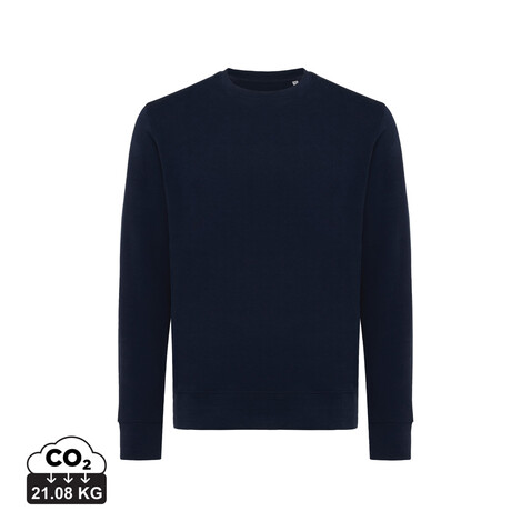 IQONIQ Etosha Lightweight Sweater aus recycelter Baumwolle navy blau bedrucken, Art.-Nr. T9303.002.XL IQONIQ Etosha Lightweight Sweater aus recycelter Baumwolle navy blau bedrucken, Art.-Nr. T9303.002.XL