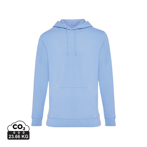 IQONIQ Jasper Hoodie aus recycelter Baumwolle sky blue bedrucken, Art.-Nr. T9400.022.XXL