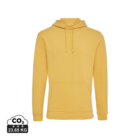IQONIQ Jasper Hoodie aus recycelter Baumwolle ochre yellow bedrucken, Art.-Nr. T9400.021.XS IQONIQ Jasper Hoodie aus recycelter Baumwolle ochre yellow bedrucken, Art.-Nr. T9400.021.XS