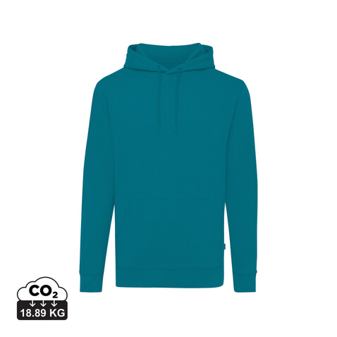 IQONIQ Jasper Hoodie aus recycelter Baumwolle verdigris bedrucken, Art.-Nr. T9400.009.XL IQONIQ Jasper Hoodie aus recycelter Baumwolle verdigris bedrucken, Art.-Nr. T9400.009.XL