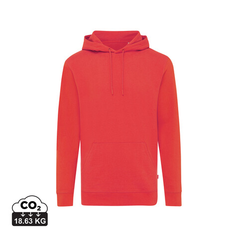 IQONIQ Jasper Hoodie aus recycelter Baumwolle luscious red bedrucken, Art.-Nr. T9400.008.XL