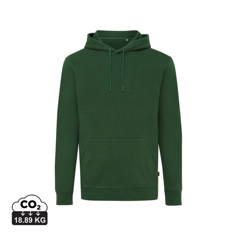 IQONIQ Jasper Hoodie aus recycelter Baumwolle forest green bedrucken, Art.-Nr. T9400.005.XXS
