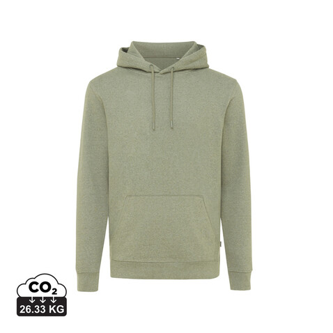 IQONIQ Torres ungefärbter Hoodie aus recycelter Baumwolle heather green bedrucken, Art.-Nr. T9401.015.XXXL IQONIQ Torres ungefärbter Hoodie aus recycelter Baumwolle heather green bedrucken, Art.-Nr. T9401.015.XXXL