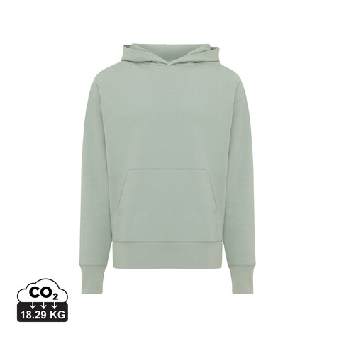 IQONIQ Yoho Relax-Hoodie aus recycelter Baumwolle Iceberg green bedrucken, Art.-Nr. T9402.023.XXXL
