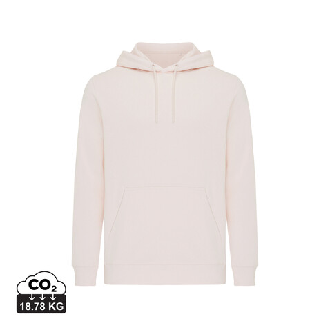 IQONIQ Rila Lightweight Hoodie aus recycelter Baumwolle cloud pink bedrucken, Art.-Nr. T9404.039.XS